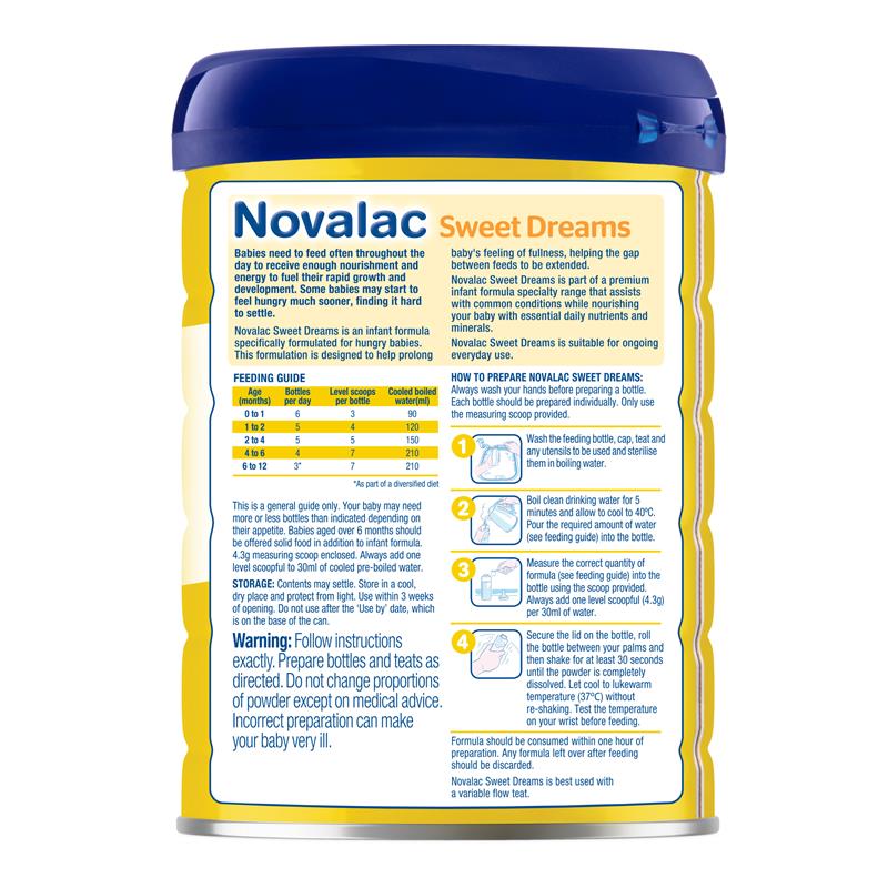 Novalac SD Sweet Dreams Formula 0-12 Months 800g