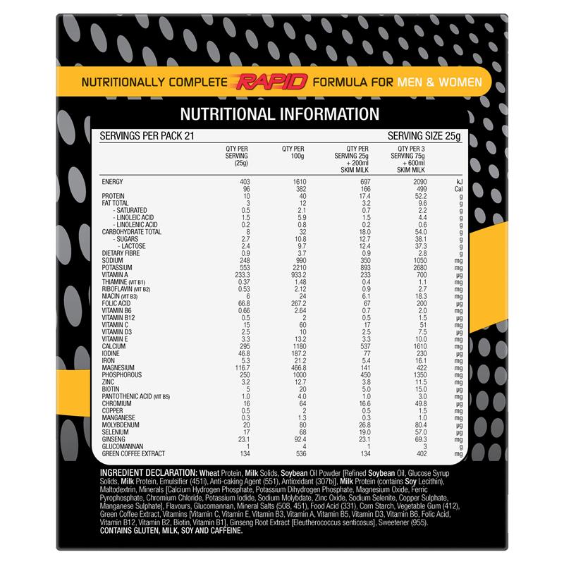 Optislim VLCD Platinum Vanilla Shake 21x25g Sachets
