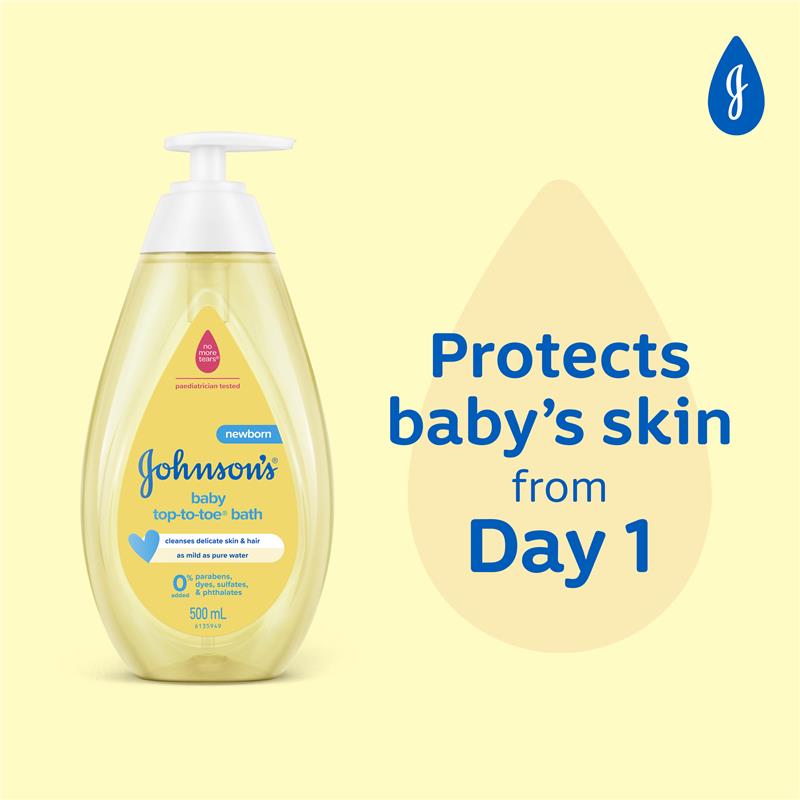 Johnson & Johnson Baby Bath Top-To-Toe 500mL