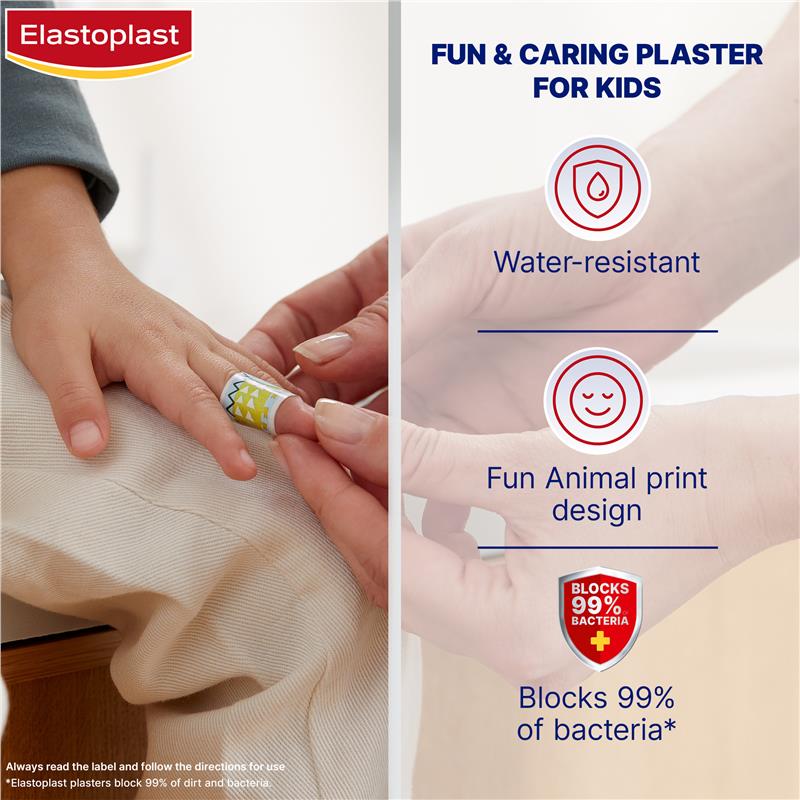 Elastoplast Kids Animal Plasters 20 Strips - GimmeNow