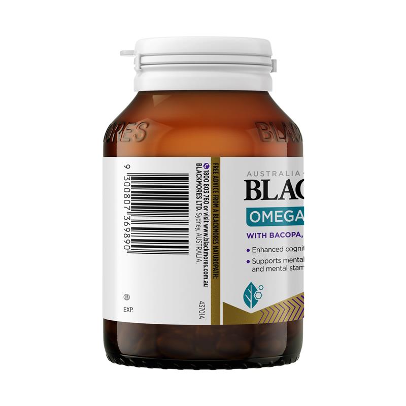 Blackmores Omega + Mental Focus 60 Capsules