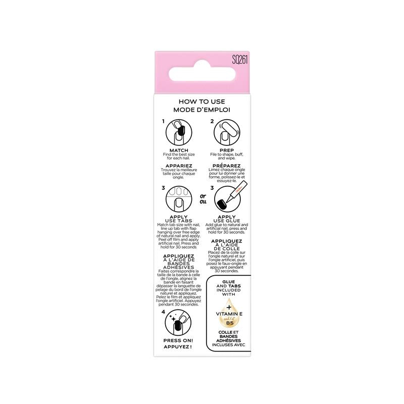 Sally Hansen Salon Effects Perfect Press-On Shortease Short Circute 30 Pieces