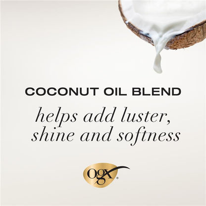 Ogx Extra Strength Damage Remedy + Hydrating & Repairing Coconut Miracle Oil Shampoo For Damaged & Dry Hair 385mL
