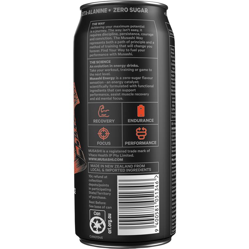 Musashi Energy Fruit Crush 500ml