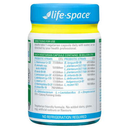 Life-Space Probiotic for 60+ Years 90 Capsules Exclusive Size