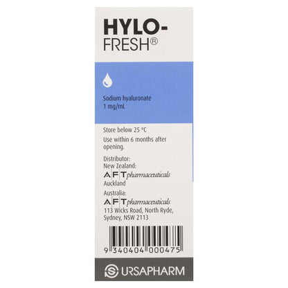 Hylo Fresh 1mg Preservative Free Eye Drops 10ml