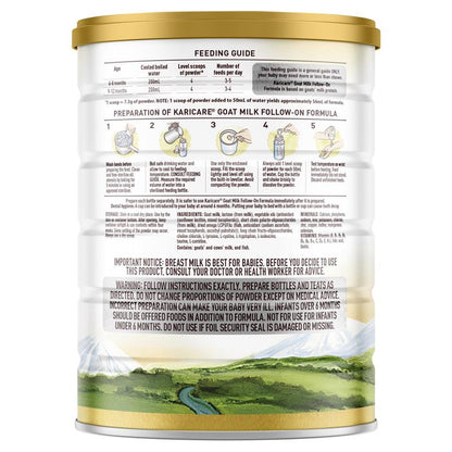 Karicare Goat Milk Follow On Formula 900g