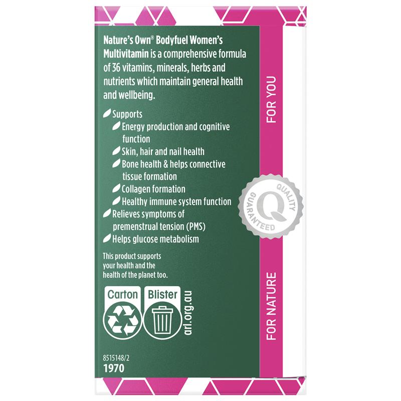 Nature's Own Bodyfuel Women's Multivitamin 60 Tablets - GimmeNow