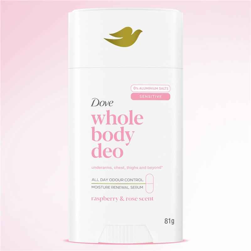 Dove Women Whole Body Deodorant Stick Raspberry & Rose 81g