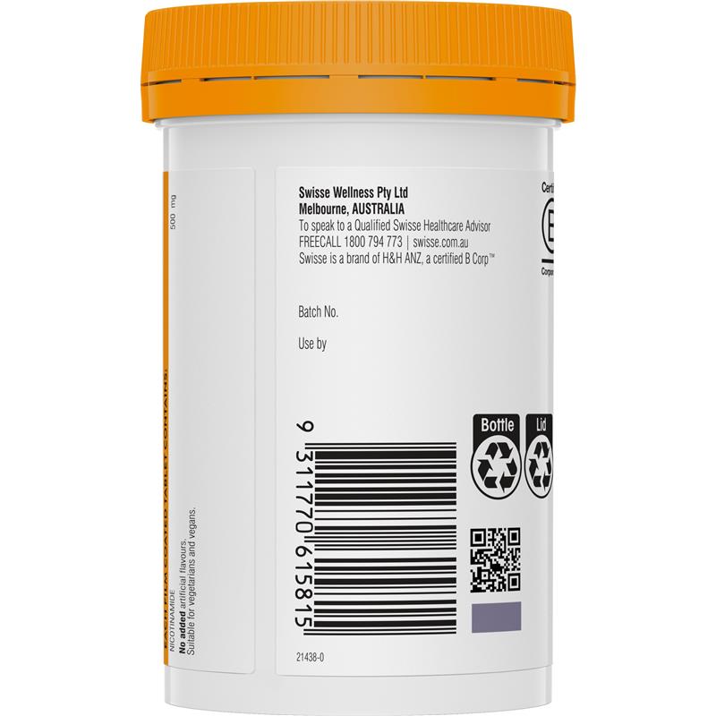 Swisse Ultiboost Vitamin B3 120 Tablets