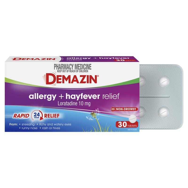 Demazin Allergy + Hayfever Relief Non-Drowsy 30 Tablets - GimmeNow
