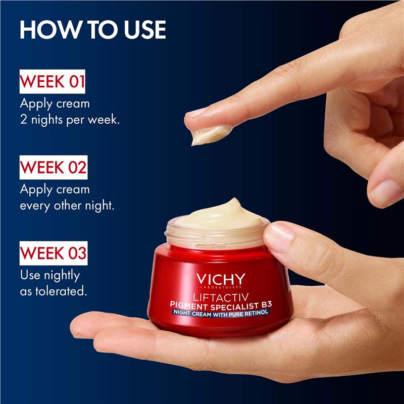 Vichy Liftactiv B3 Tone Correcting Night Cream With Pure Retinol 50ml