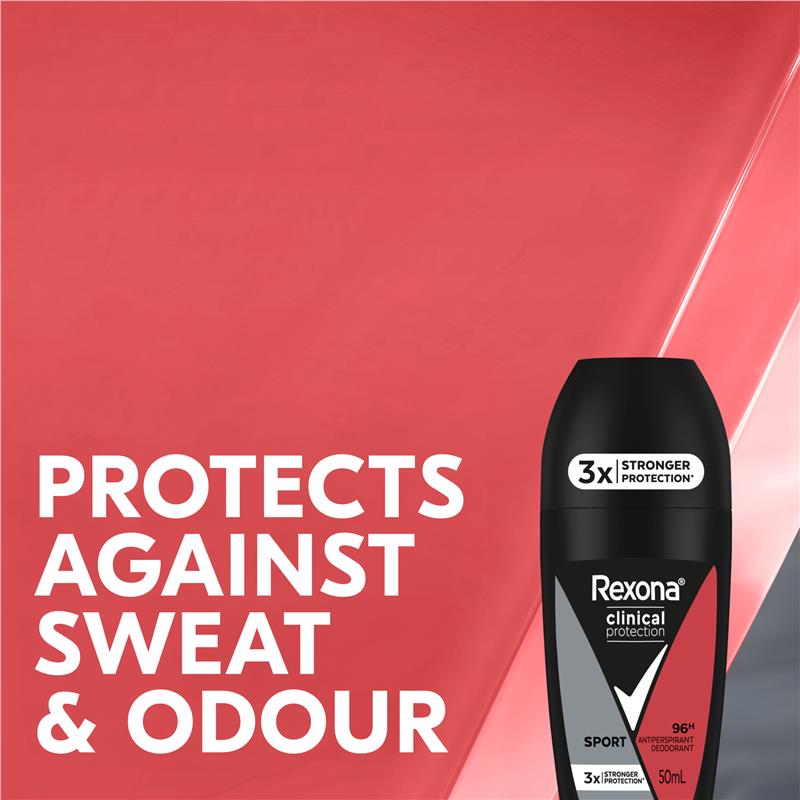 Rexona Men Clinical Protection Antiperspirant Roll On Sport 50ml