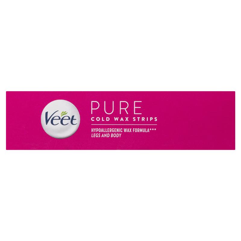 Veet Pure Cold Wax Strips Leg 20 Pack