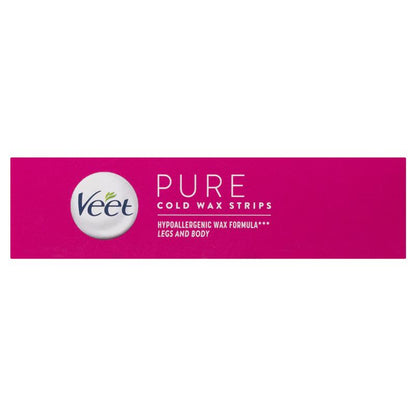 Veet Pure Cold Wax Strips Leg 20 Pack