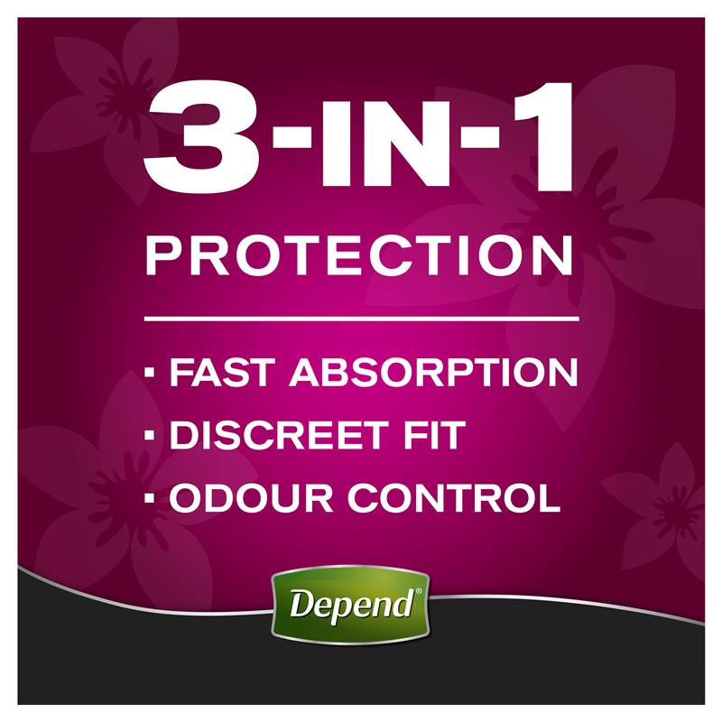 Depend Women Real Fit Underwear Large  8 Pack