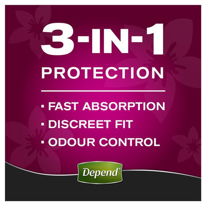 Depend Women Real Fit Underwear Large  8 Pack