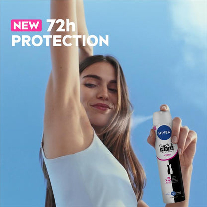 NIVEA Black & White Clear Aerosol Deodorant 72H Protection 250ml