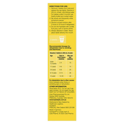 Hydralyte Electrolyte Effervescent Tropical 20 Tablets
