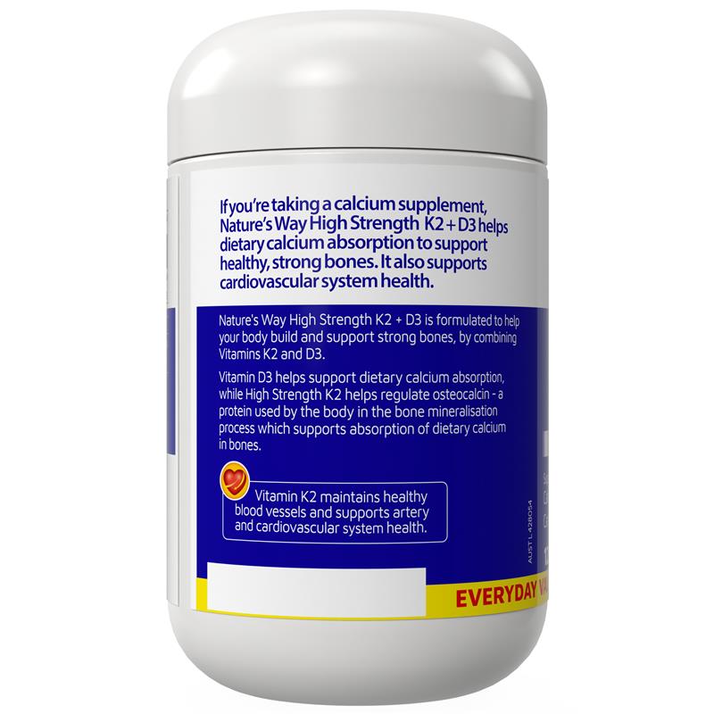 Nature's Way K2+D3 120 Capsules