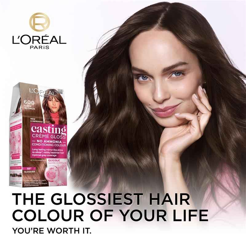 L'Oreal Paris Casting Creme Gloss Semi-Permanent Hair Colour - 600 Dark Blonde