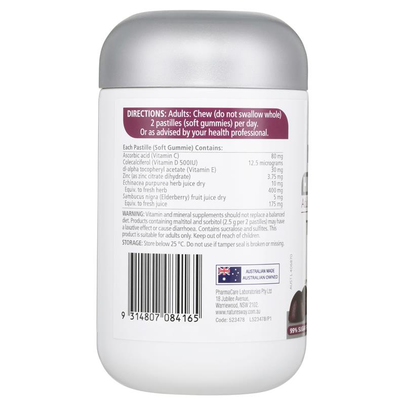 Nature's Way Adult Vita Gummies High Strength Triple Immune 50 Pastilles