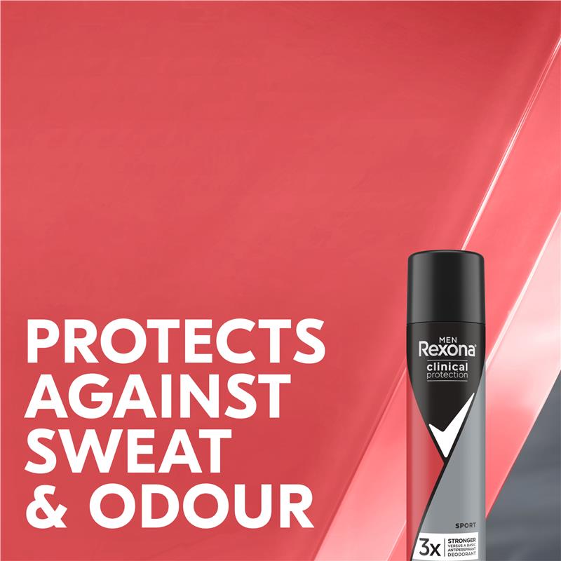 Rexona for Men Clinical Protection Antiperspirant Sport 180ml - GimmeNow