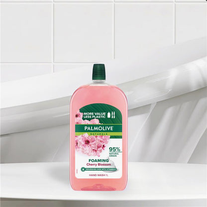 Palmolive Naturals Foaming Hand Wash Refill Cherry Blossom 1L