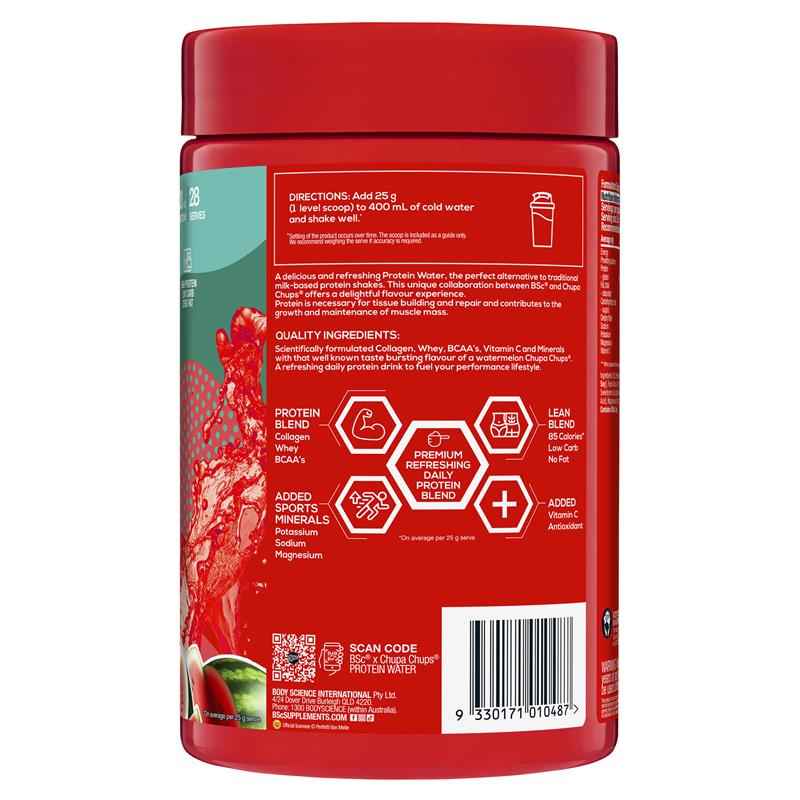BSc x Chupa Chups Protein Water Watermelon 700g