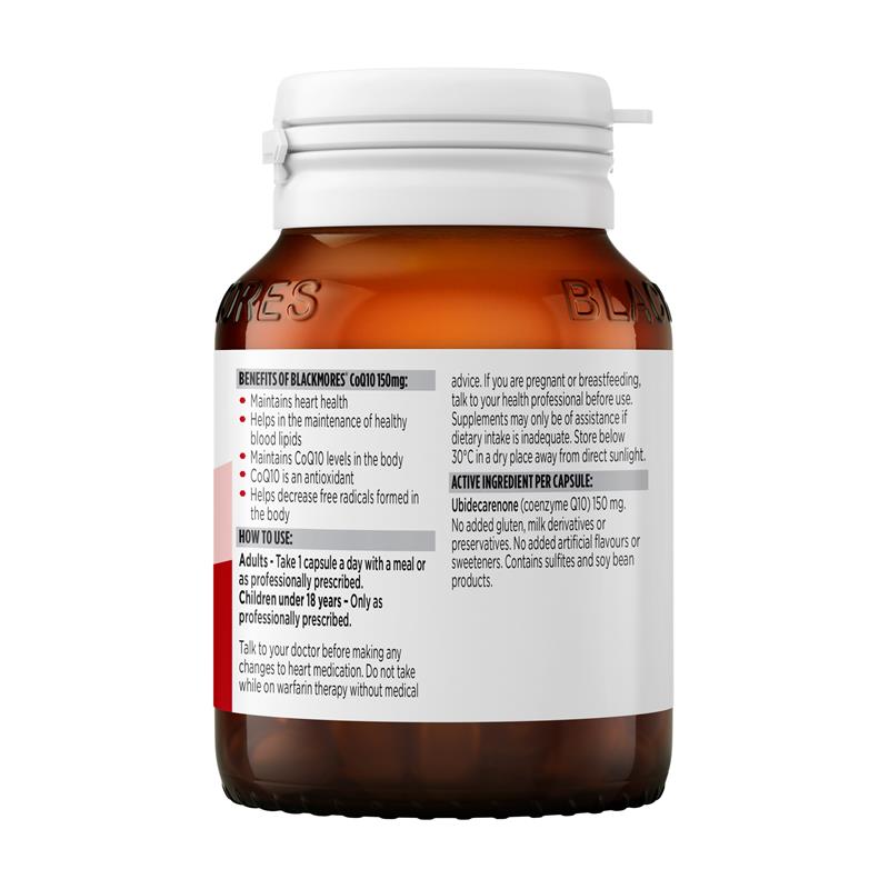 Blackmores CoQ10 150mg 30 Capsules - GimmeNow