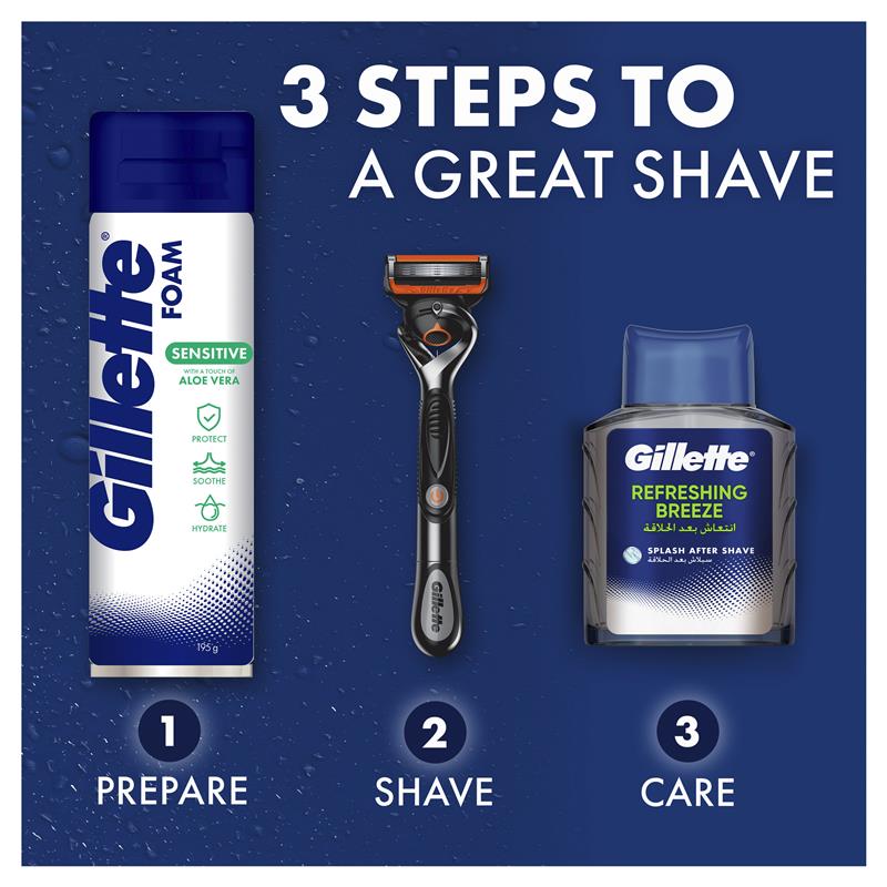 Gillette Sensitive Skin Soothing Shave Foam 245g