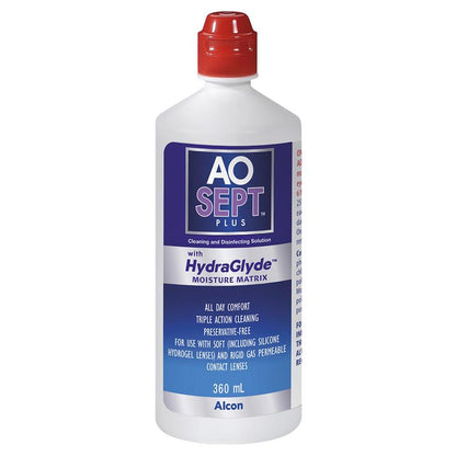 Aosept Plus with HydraGlyde 360ml Twin Pack