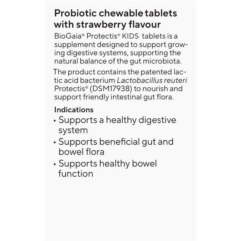 BioGaia Protectis Kids Stawberry Flavour 30 Chewable Tablets
