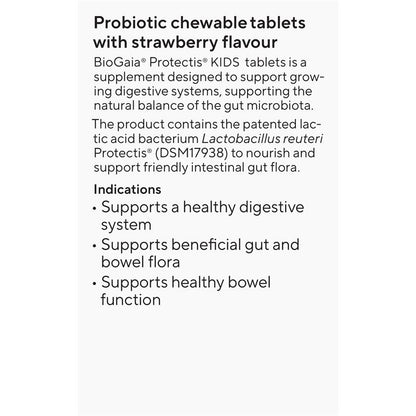 BioGaia Protectis Kids Stawberry Flavour 30 Chewable Tablets