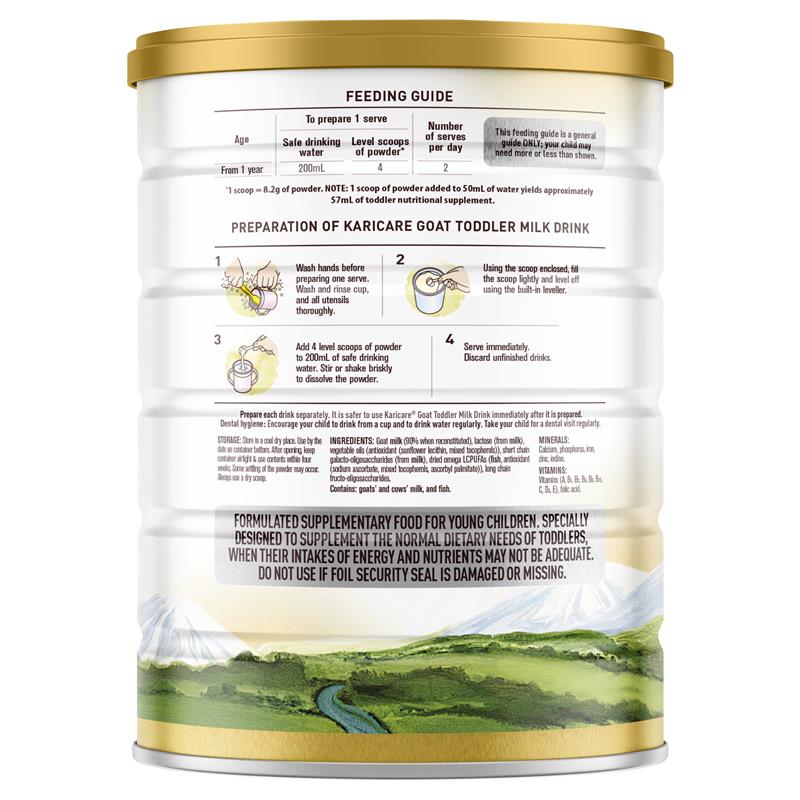 Karicare Goat Milk Toddler Formula 900g
