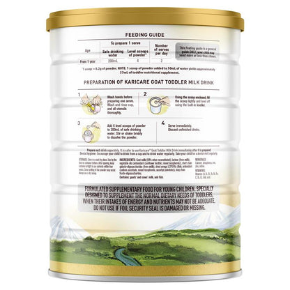 Karicare Goat Milk Toddler Formula 900g