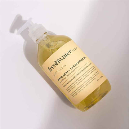 Freshwater Farm Australia Mandarin + Cedarwood Oil Revitalising Castile Hand Wash 500ml