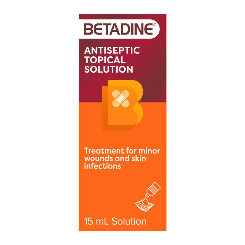 Betadine Antiseptic Topical Solution Liquid 15mL