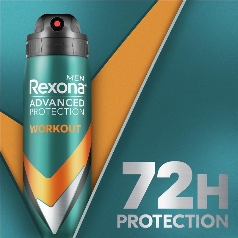 Rexona Men Advanced Antiperspirant Aerosol Workout 220ml