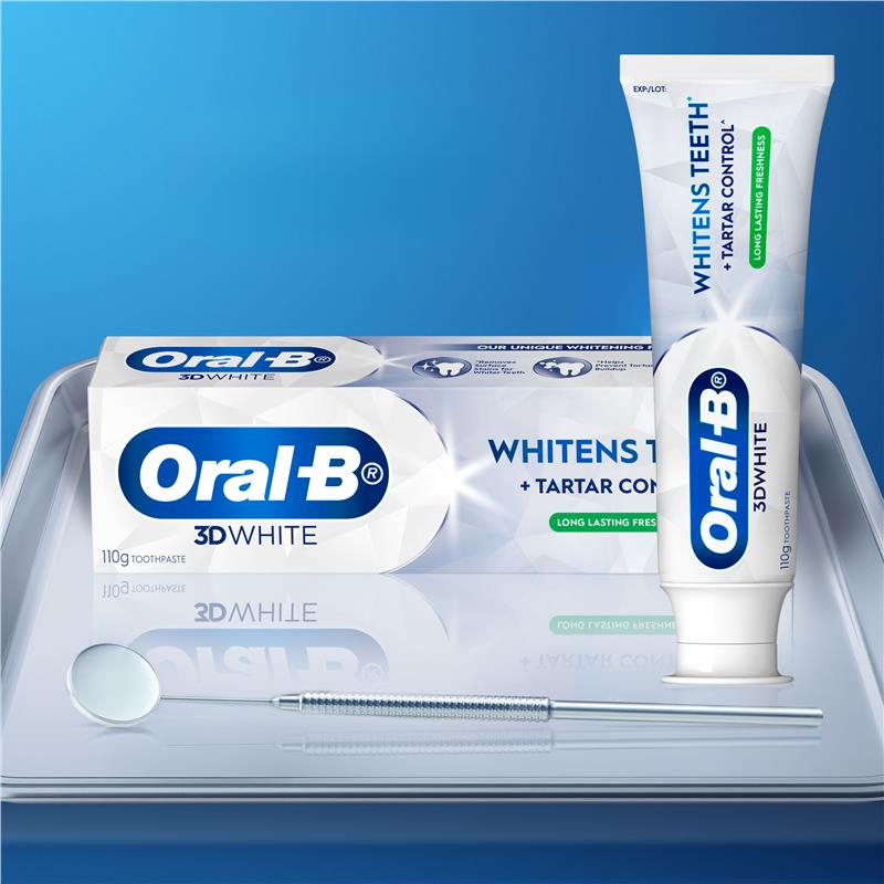 Oral B Toothpaste 3D White Long Lasting Freshness 110g