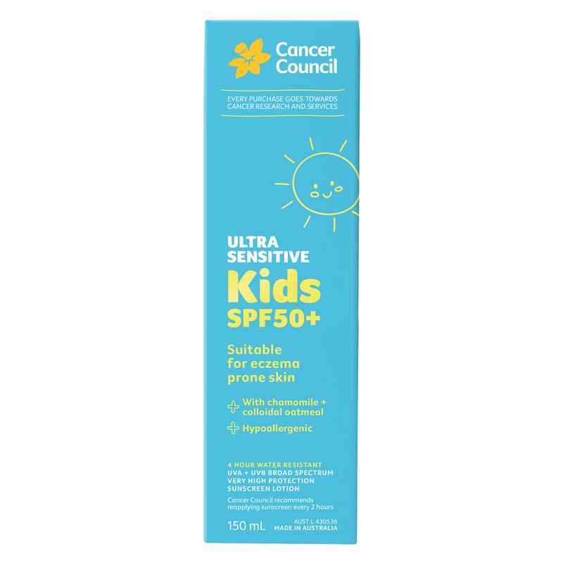 Cancer Council SPF50+ Ultra Sensitive Kids 150ml