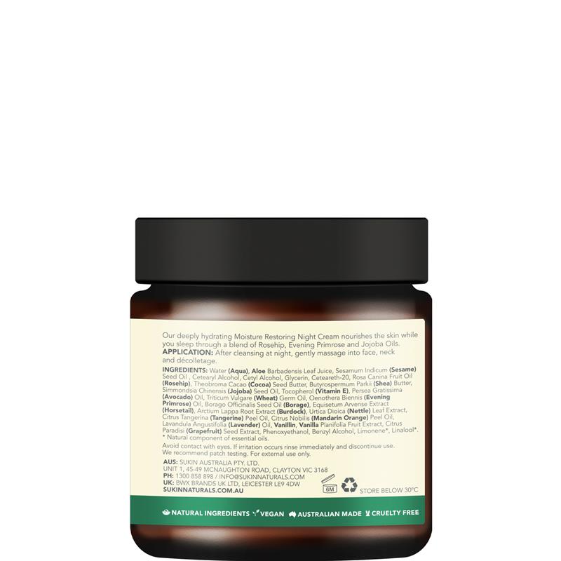 Sukin Moisture Restoring Night Cream 120ml