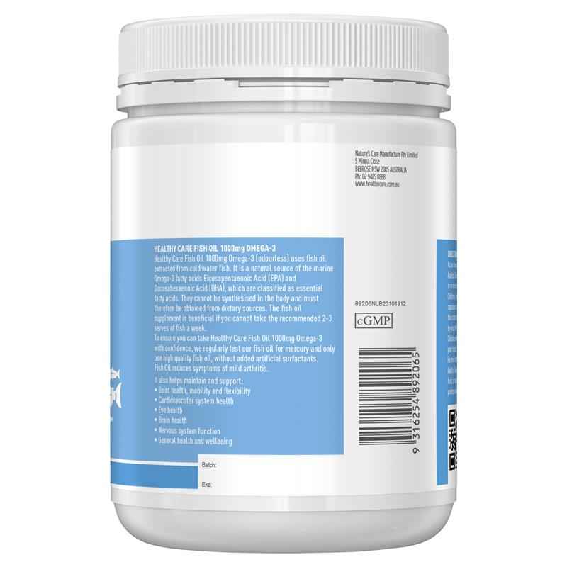 Healthy Care Fish Oil 1000mg Omega 3 400 Capsules