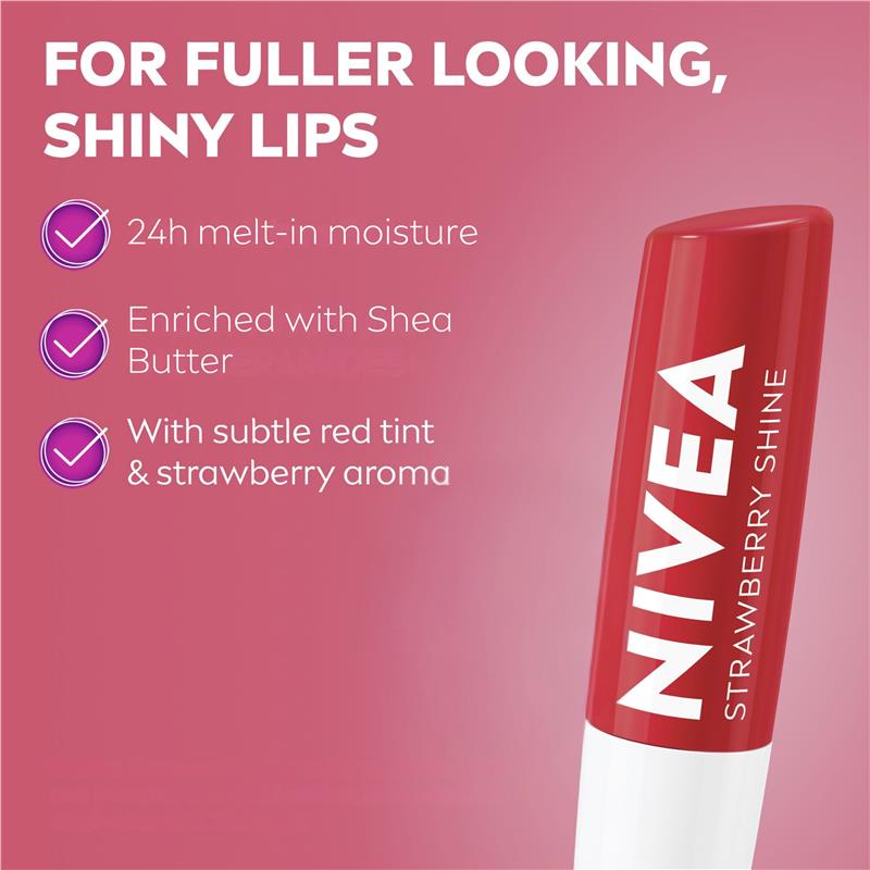 NIVEA Strawberry Shine Limited Edition Lip Balm 4.8g