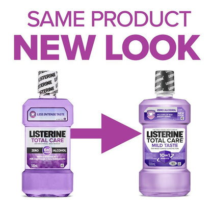 Listerine Total Care Zero Alcohol Antibacterial Mouthwash  Less Intense Taste 250mL