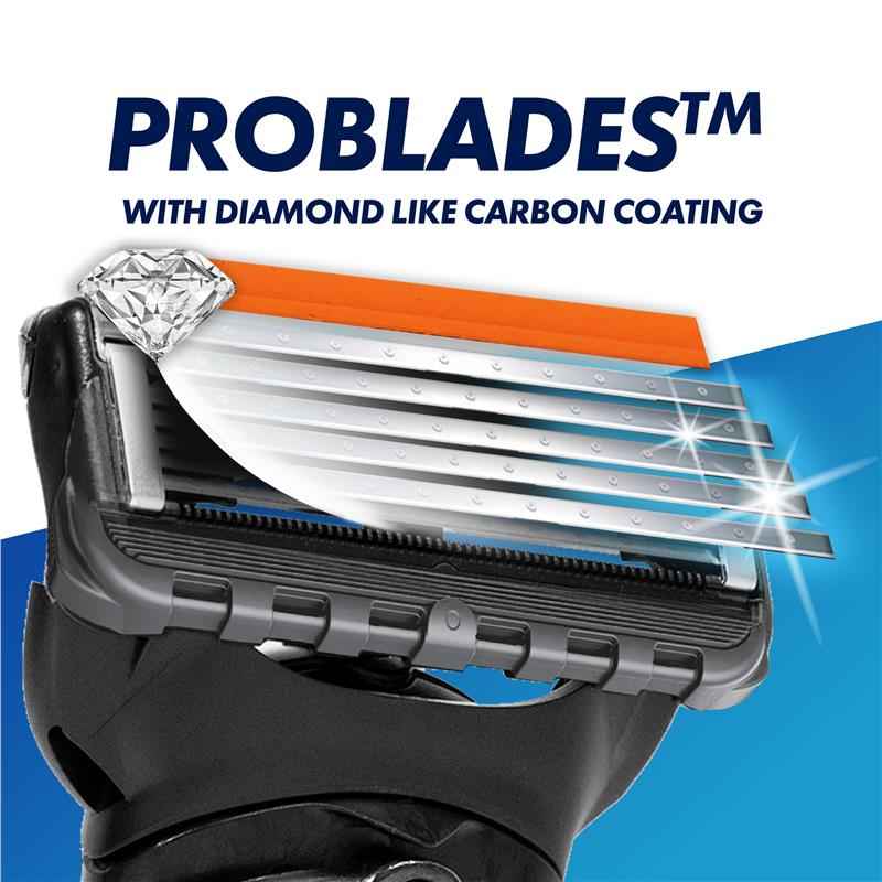 Gillette Proglide Manual Razor + 4 Blade Refills Starter Kit