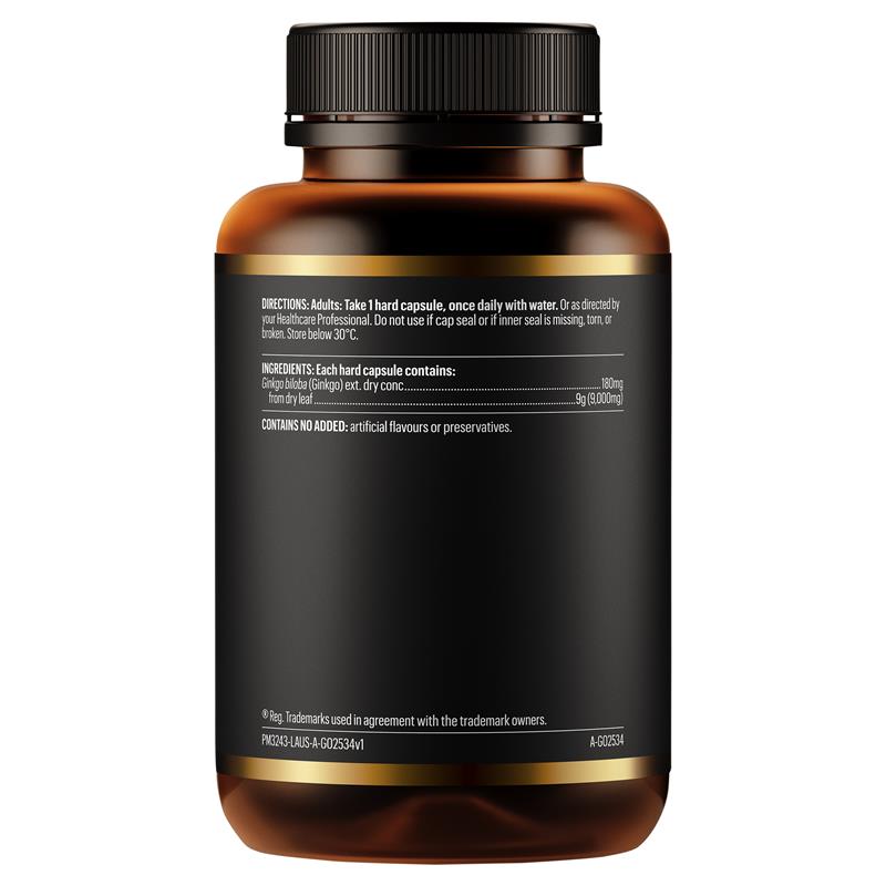 Go Healthy Ginkgo 9000 120 Vege Capsules Exclusive Size