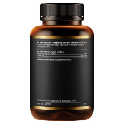 Go Healthy Ginkgo 9000 120 Vege Capsules Exclusive Size
