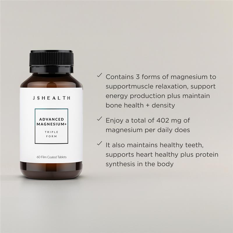 JSHealth Advanced Magnesium+ - 60 Tablets
