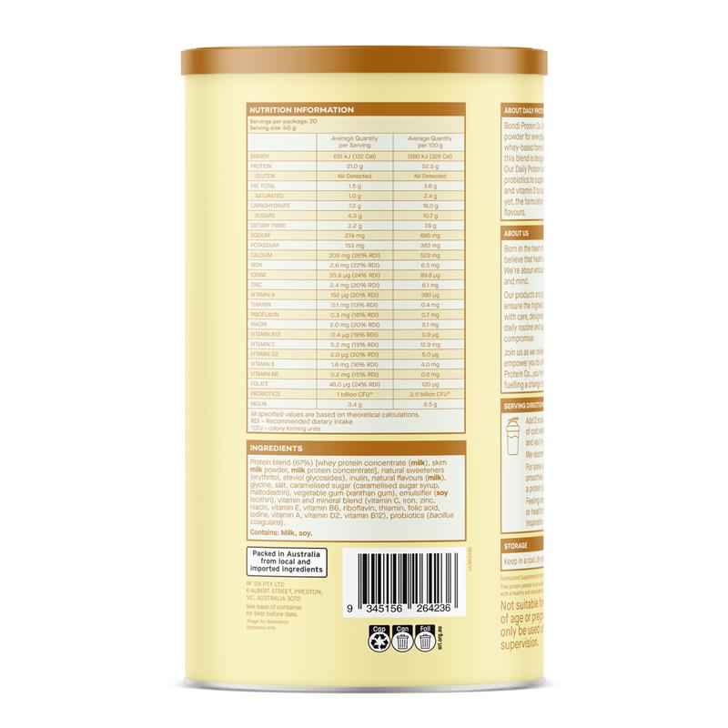 Bondi Protein Co. Daily Protein Caramel Honeycomb 800g